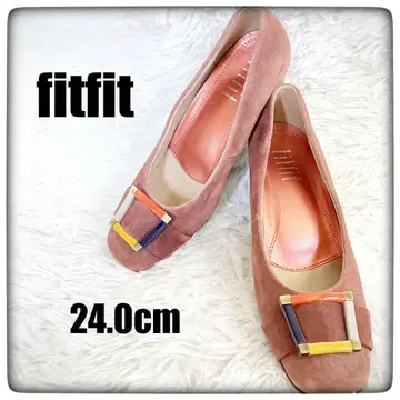 [새상품급] fitfit 핏핏 버클 스웨이드 펌프스 24.0cm