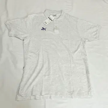 푸마 순면 형태 안정 니트 피케 셔츠 XO 그레이 택 포함 새상품