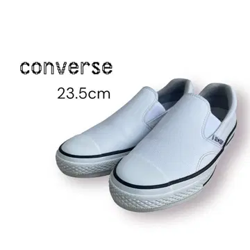 컨버스 가죽 슬립온 신발 23.5cm 화이트