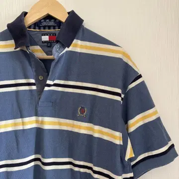 TOMMY HILFIGER 스트라이프 피케 셔츠 M