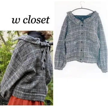 [ 새상품급 ] w closet 더블 클로젯 데님 자켓 블루종 자켓