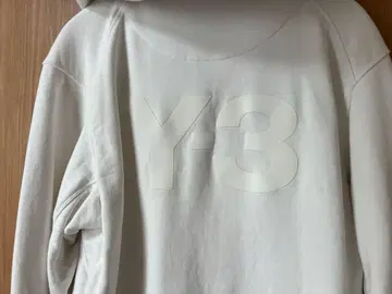 Y-3 화이트 집업 후드티