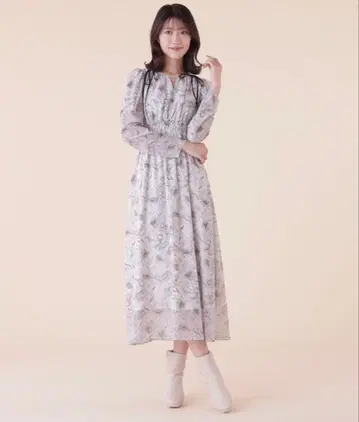 JILL by JILL STUART 마블 플라워 프린트 원피스