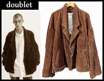 doublet 더블렛 극굵은 폭 코듀로이 컷오프 자켓 브라운 M