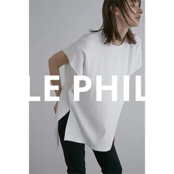LE PHIL 23SS 2WAY 트윌 블라우스 셔츠 풀오버 반팔 F