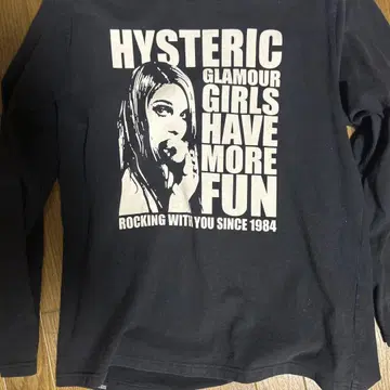 HYSTERIC GLAMOUR 긴팔 T셔츠 블랙
