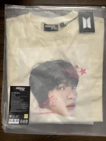 BTS 진 RUNSEOKJIN_ EP.TOUR 티셔츠 새상품 공식 얼굴T