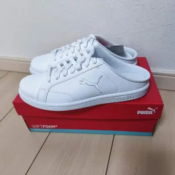 PUMA 스매시캣 SL 뮬 24cm 화이트