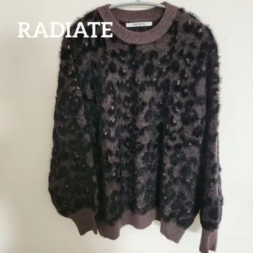 [ RADIATE ] 레오파드 무늬 니트 스웨터