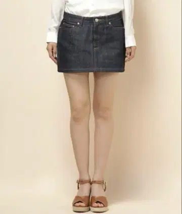 APC 데님 미니 스커트