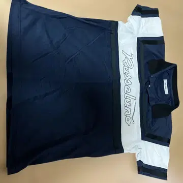 Russeluno 피케 셔츠 네이비/화이트