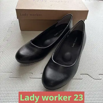 Lady worker 블랙 펌프스 낮은 힐
