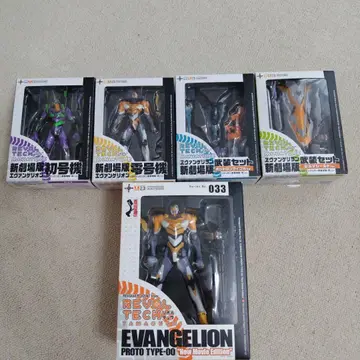 에반게리온 REVOLTECH 피규어 5체 세트