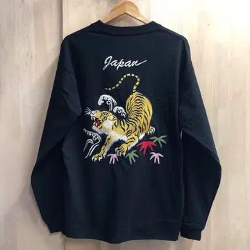 HOUSTON 휴스턴 수베니어 스카잔 자수 호랑이 긴팔t셔츠