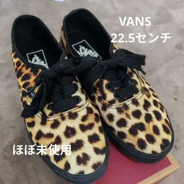 VANS 오센틱 로프로 레오파드 22.5cm