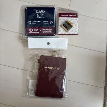 한큐 전철 패스 케이스 코스터 핀 배지