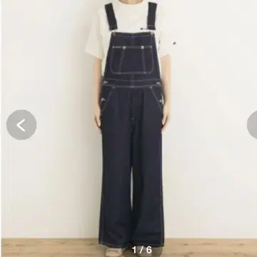 [ 랭글러 ] 별주 데님 오버롤 어반 리서치 서니 라벨 살로펫