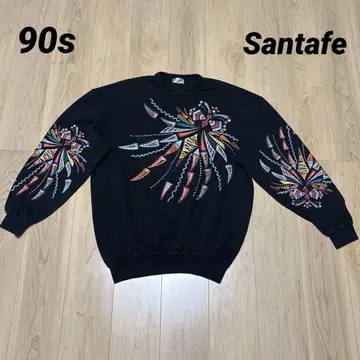 90s 산타페 맨투맨 빅 자수 일본제 XL