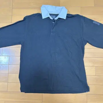 NEW ERA 피케 셔츠 긴팔 L 사이즈 다크 블루
