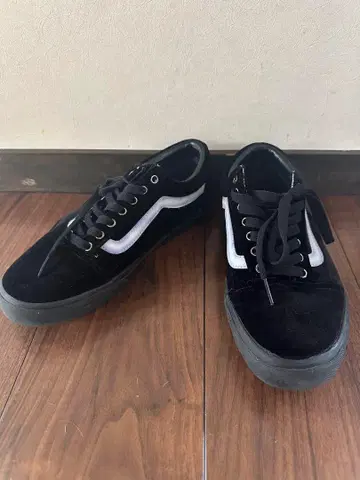 3164 Vans 블랙 스웨이드 올드스쿨 25.5