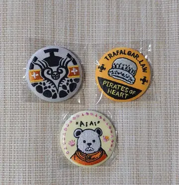 원피스 자수 브로치 2019년 트라팔가 로 베포 3종