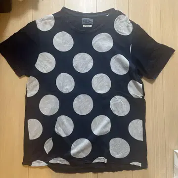 BLUE BLUE JAPAN 도트 무늬 T셔츠
