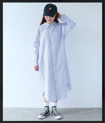 뷔르데사봉 셔츠 원피스