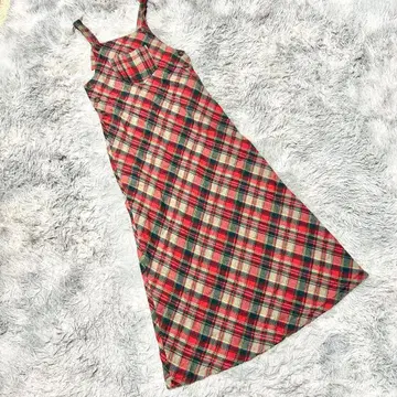 [ CLUB MONACO 클럽 모나코 ] A라인 체크 원피스 벨티드