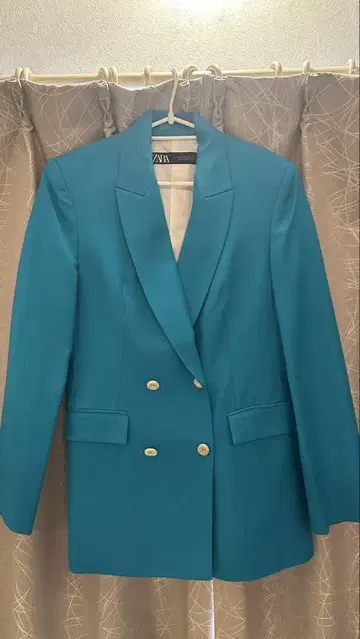 ZARA 터콰이즈 테일러드 자켓 M