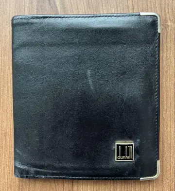 dunhill 접이식 지갑 블랙 가죽
