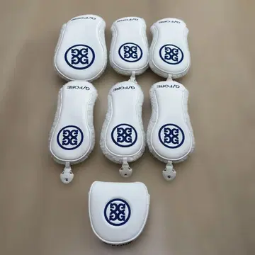 G/FORE 화이트 플리스 골프헤드커버 세트
