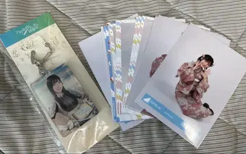 히나타자카46 카와타 히나 직접 사인 키링 굿즈 묶음 판매