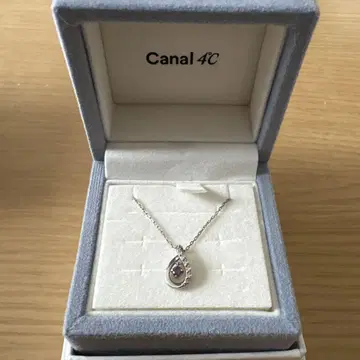 Canal 4C 눈물형 실버 목걸이