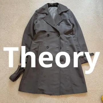 미착용 Theory 벨티드 트렌치코트 그레이 가을봄 대응