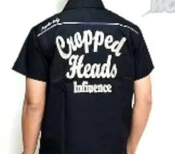 CROPPED HEADS x CROWS 자수 볼링 셔츠 크롭 헤드