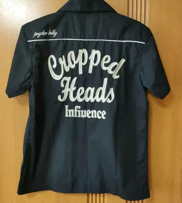 CROPPED HEADS x CROWS 자수 볼링 셔츠 크롭 헤드