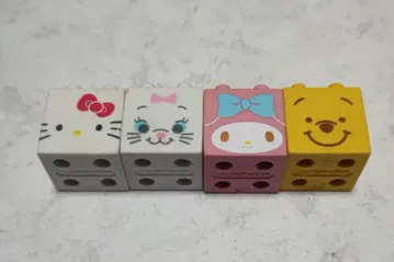 헬로키티 마이멜로디 곰돌이 푸 마리 블록 지우개