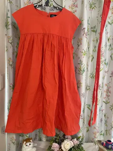 KATE SPADE SATURDAY 슬리브리스 드레스 오렌지