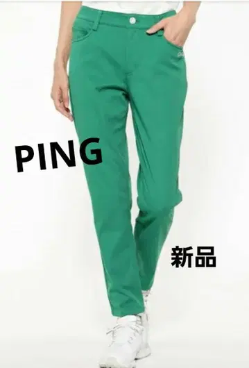 PING 자수 트윌 소재 슬림 레그 실루엣 골프웨어 택 포함 새상품