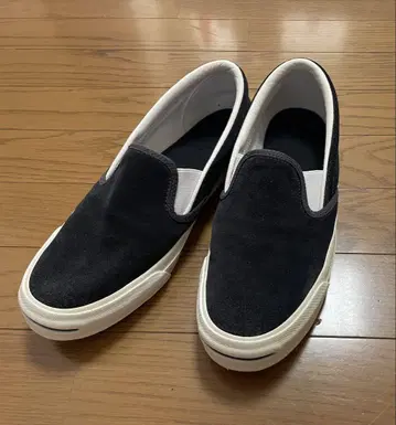 컨버스 잭 퍼셀 슬립온 스웨이드 27cm 블랙