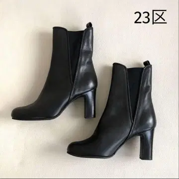 23구 천연 가죽 미디엄 부츠