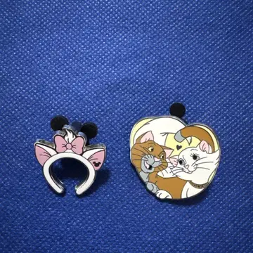 디즈니 핑 배지 마리 2개 세트 핀 트레이드