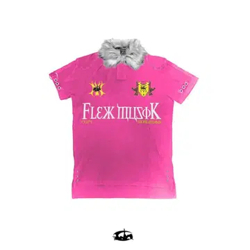 'BBY TECHBOI' FUR PINK POLO