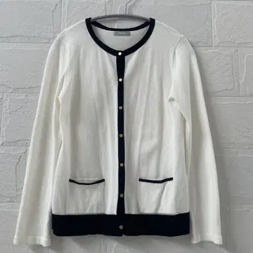 새상품급 BALLSEY 바이컬러 가디건 38 일본제