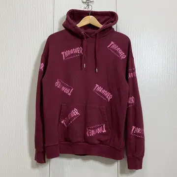 THRASHER jouetie 로고 패턴 후드티