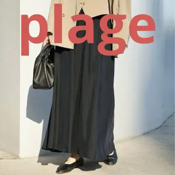 대인기! Washable Fibril Drape 스커트 블랙 34