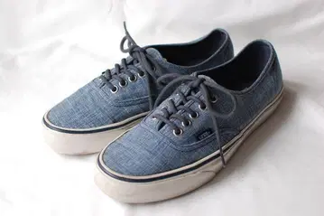 [ 새상품급 ] Vans 오센틱 블루 데님 25.5cm