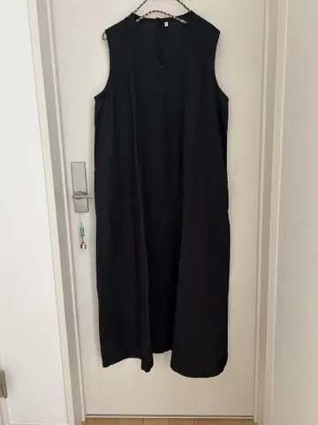 무인 MUJI 블랙 슬리브리스 원피스 XL