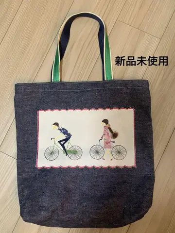 [미사용 새상품] 데님 소재 토트백