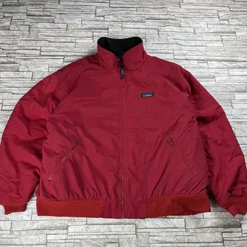 80s L.L.Bean 웜업 자켓 레드 USA제